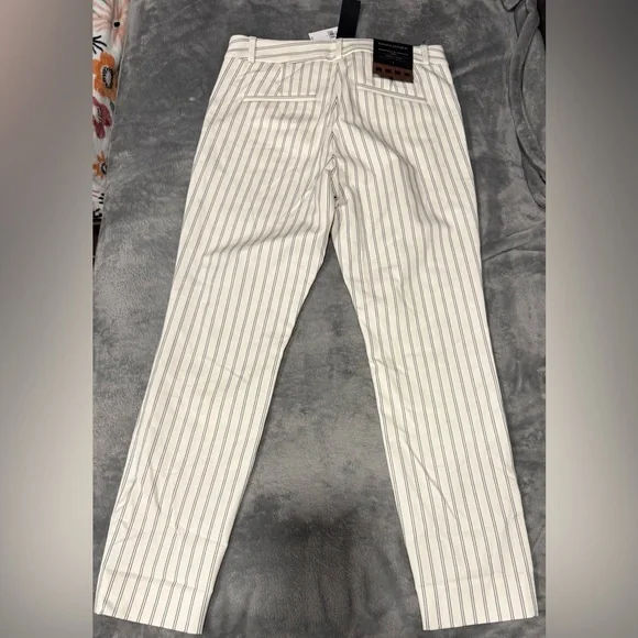 NWT Banana Republic Modern Sloan Striped Ankle Pants